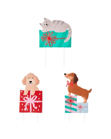 Anko Small Christmas Pet Stake - Assorted