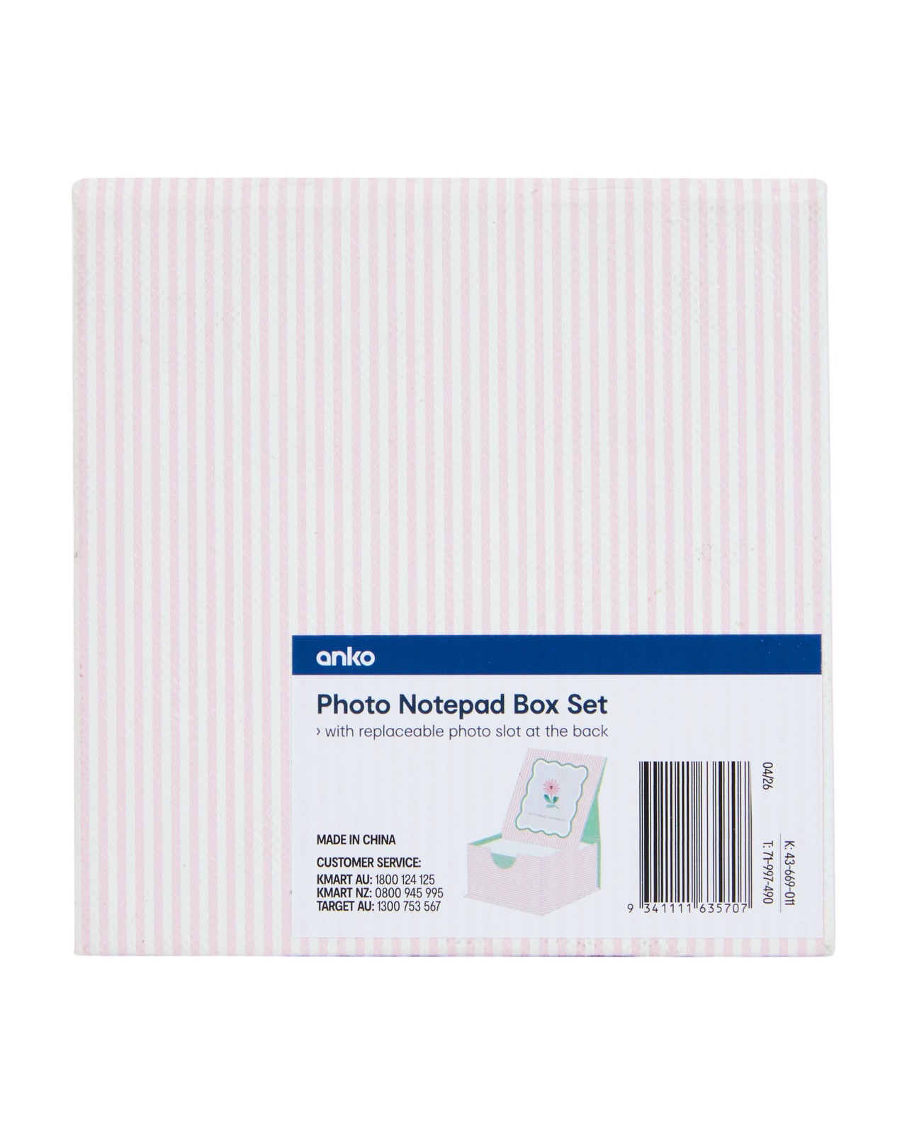 Anko Photo Notepad Box Set 6 of 6