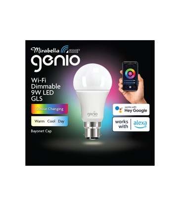 Mirabella Genio Wi-Fi Dimmable 9W LED Bulb
