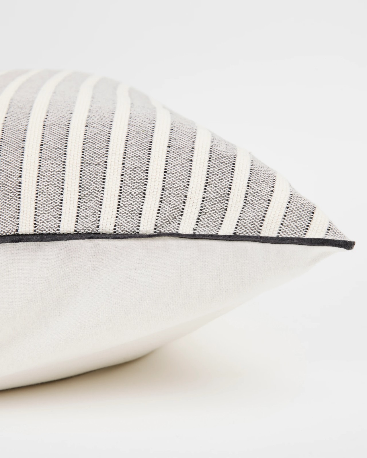 Ryan Textured Stripe European Pillowcase - Phantom 2 of 3