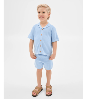 Australian Cotton Knit Shirt and Short 2 Piece Set