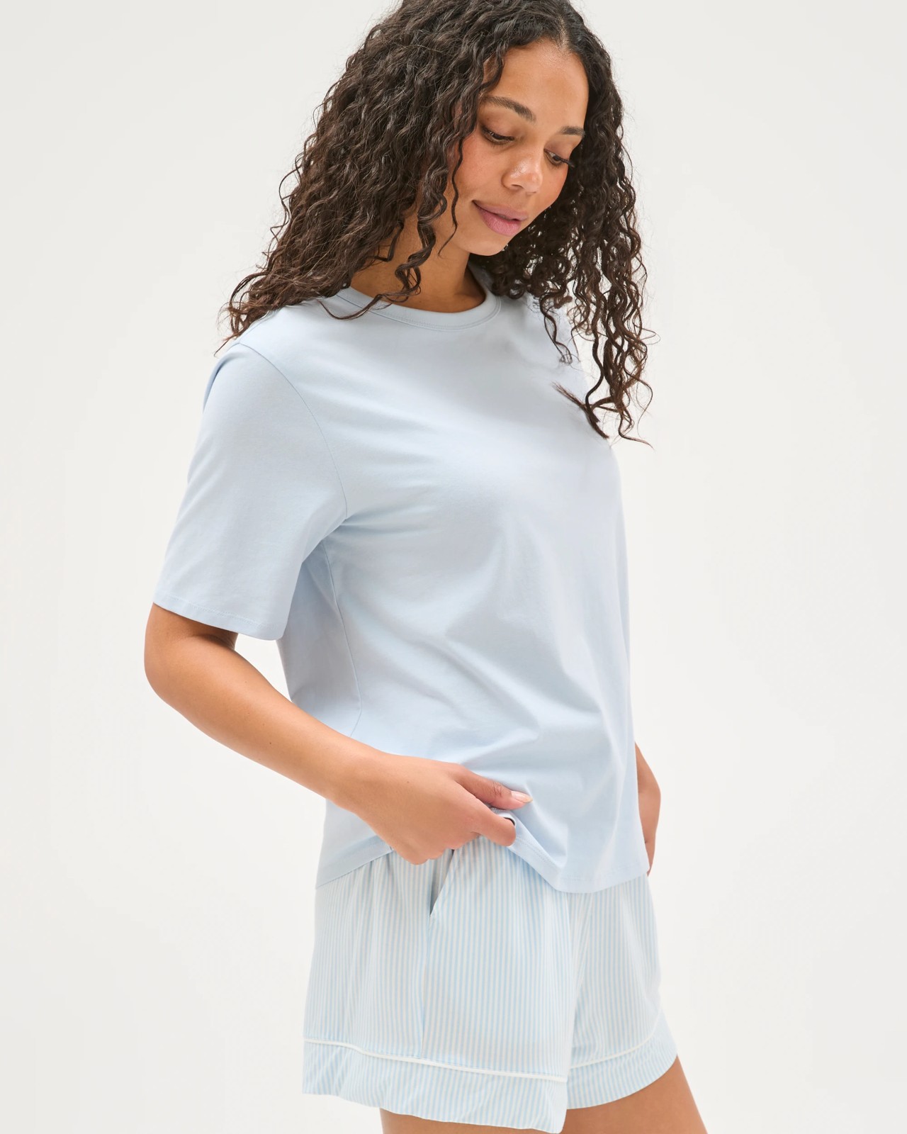 Australian Cotton Sleep Core T-Shirt - Skyway Blue 2 of 6