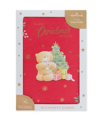 Hallmark 10 Pack Christmas Cards - Forever Friends Bears