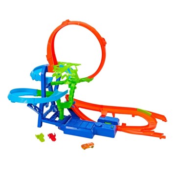 Hot Wheels Stunt Tracks Mid-Air Crash Playset