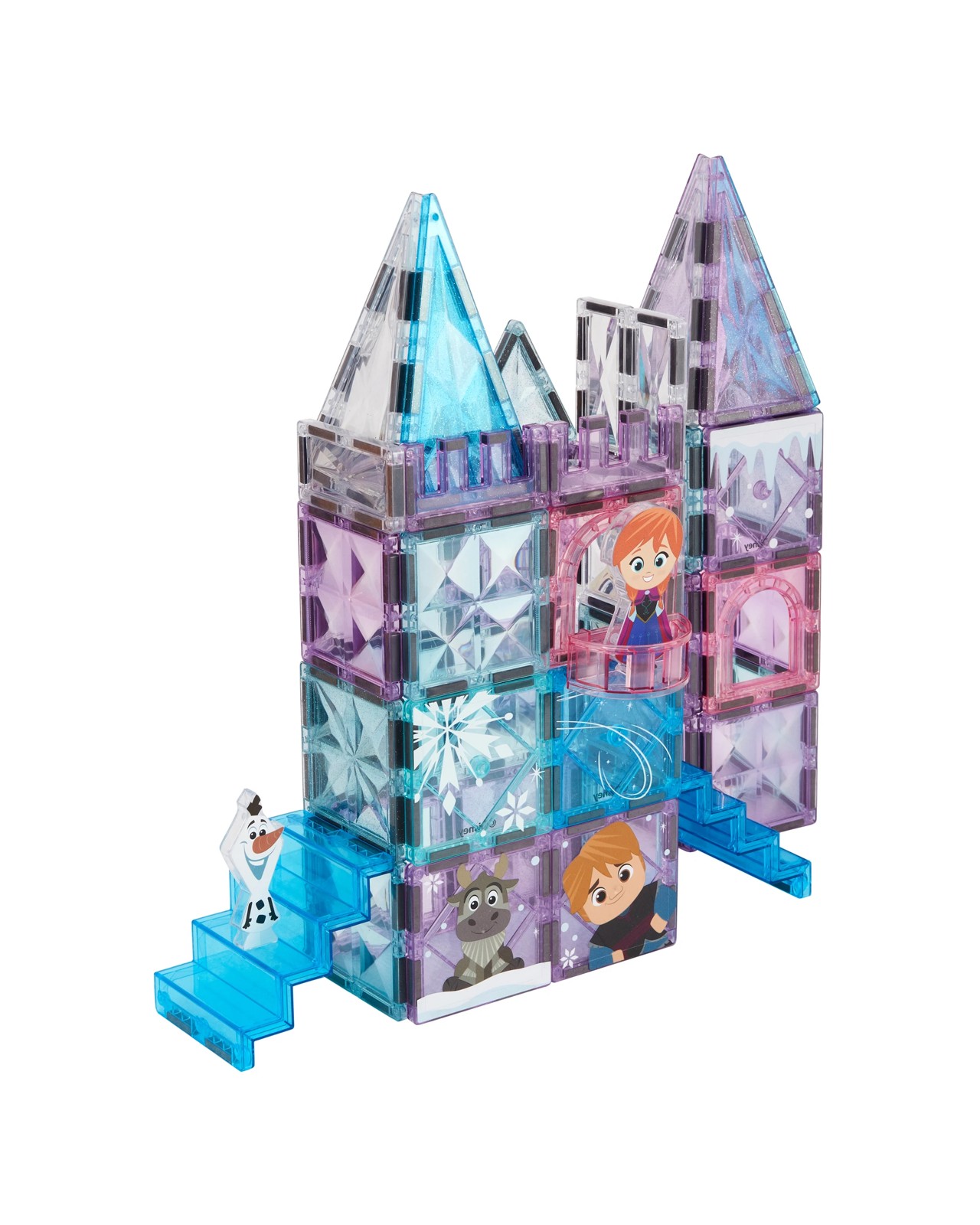 100 Piece Disney Frozen Magnetic Tiles 2 of 5