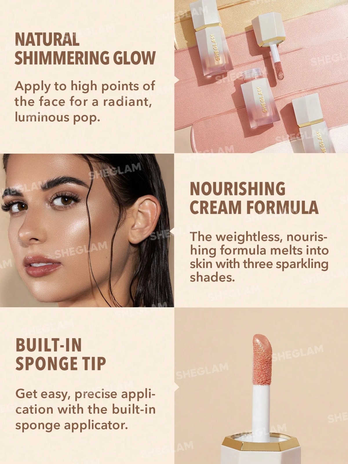 SHEGLAM Glow Bloom Liquid Highlighter - Vanilla Frost 5 of 5