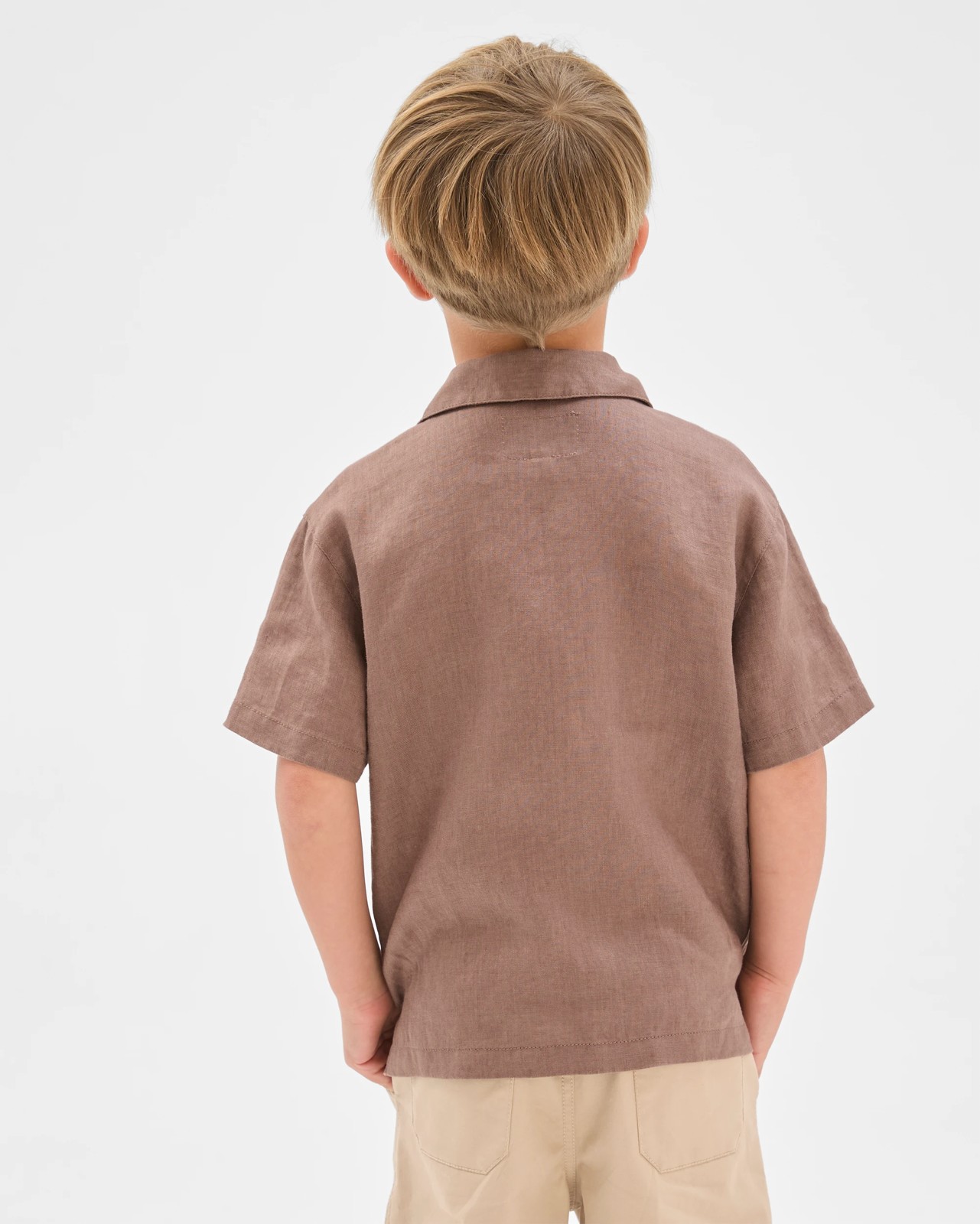 European Linen Shirt - Brown 4 of 6