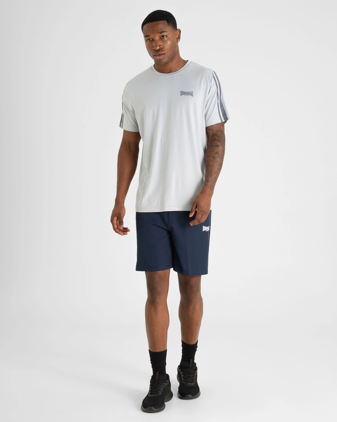 Lonsdale London Active T-Shirt - Silver 5 of 5