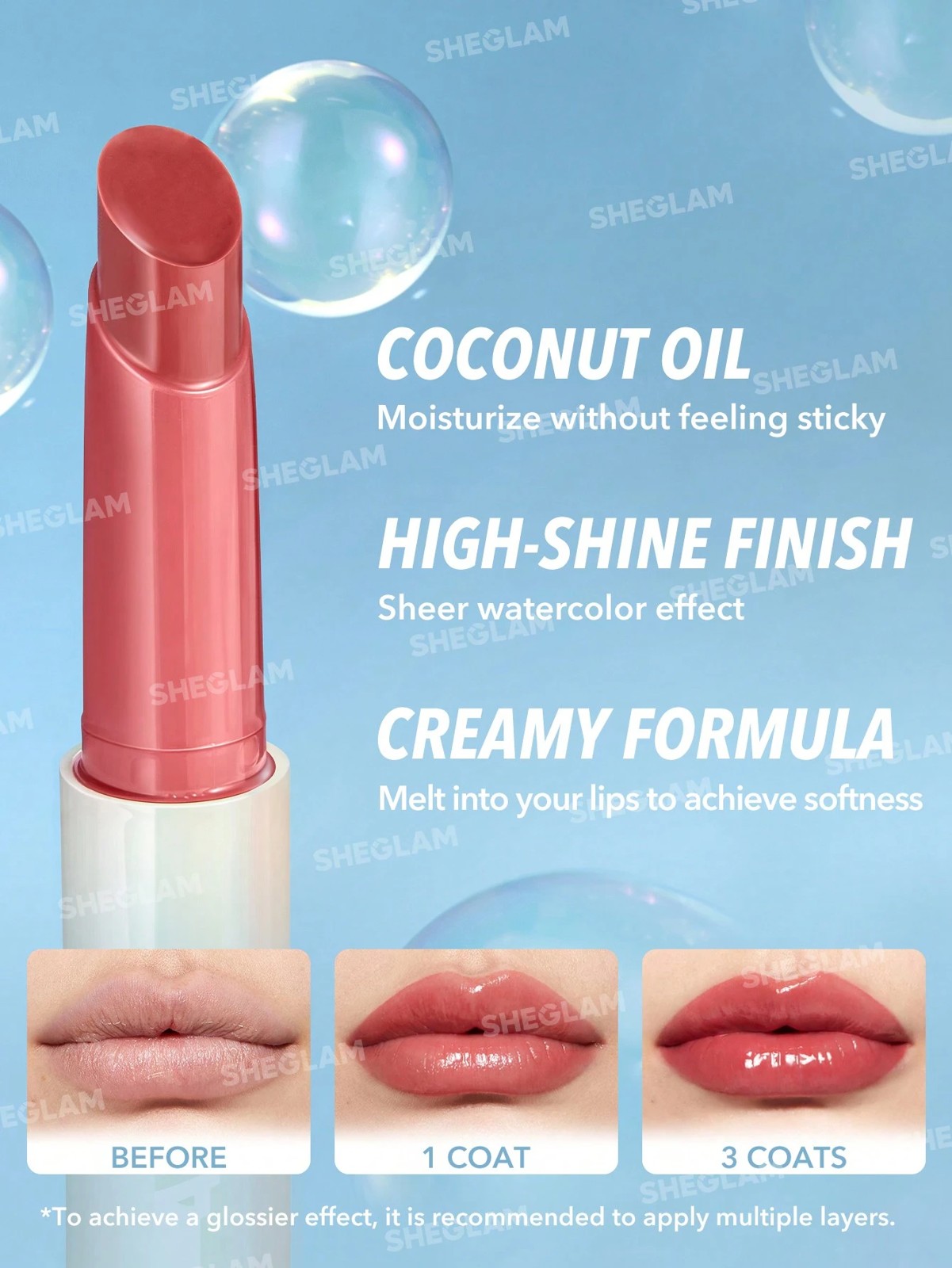 SHEGLAM Pout-Perfect Shine Lip Plumper - First Crush 5 of 6