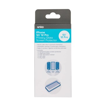 iPhone 12/12 Pro Privacy Hardened Glass Screen Protector - Anko