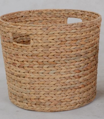 Hyacinth Large Round Basket - Natural