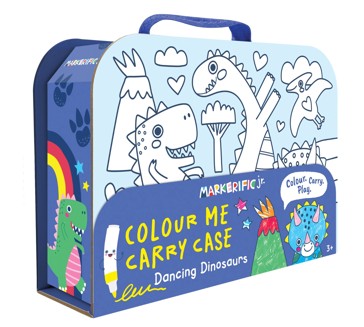 Markerific Jr. Dancing Dinosaurs Colour Me Carry Case - Book