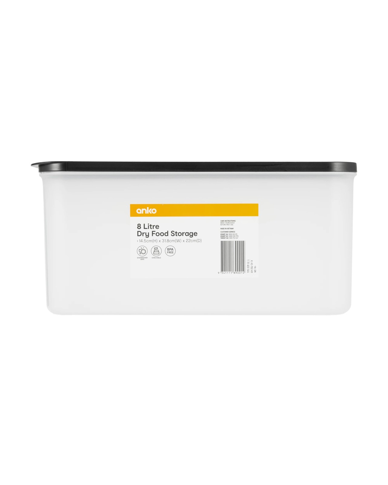 Anko 8L Dry Food Storage 4 of 4