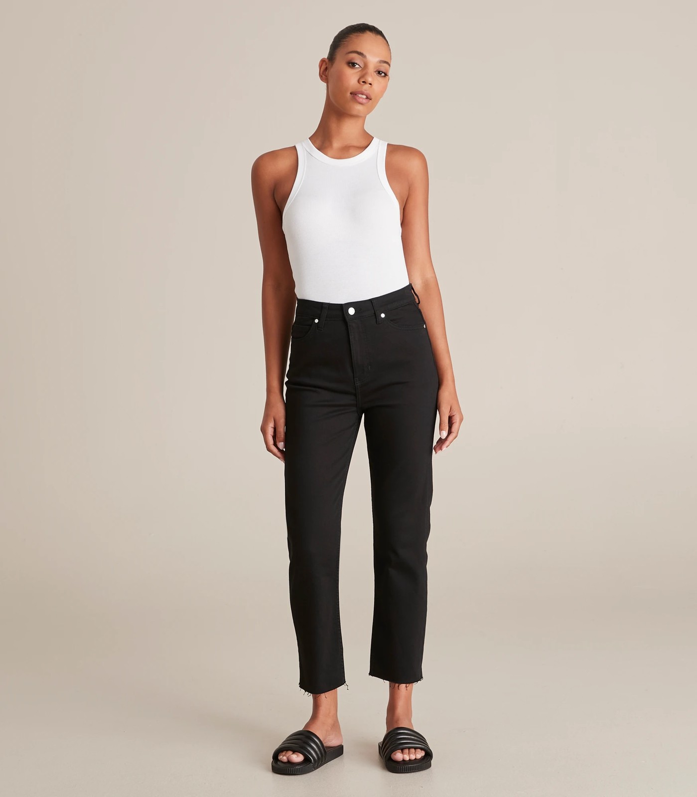 Alexa Straight High Rise Cropped Length Jeans | Target Australia