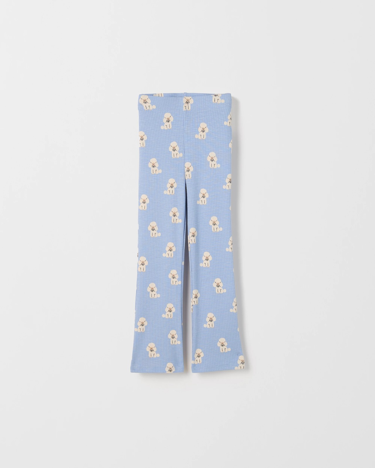 2 Pack Rib Knit Flare Leggings - Dog Stripe AOP 3 of 4