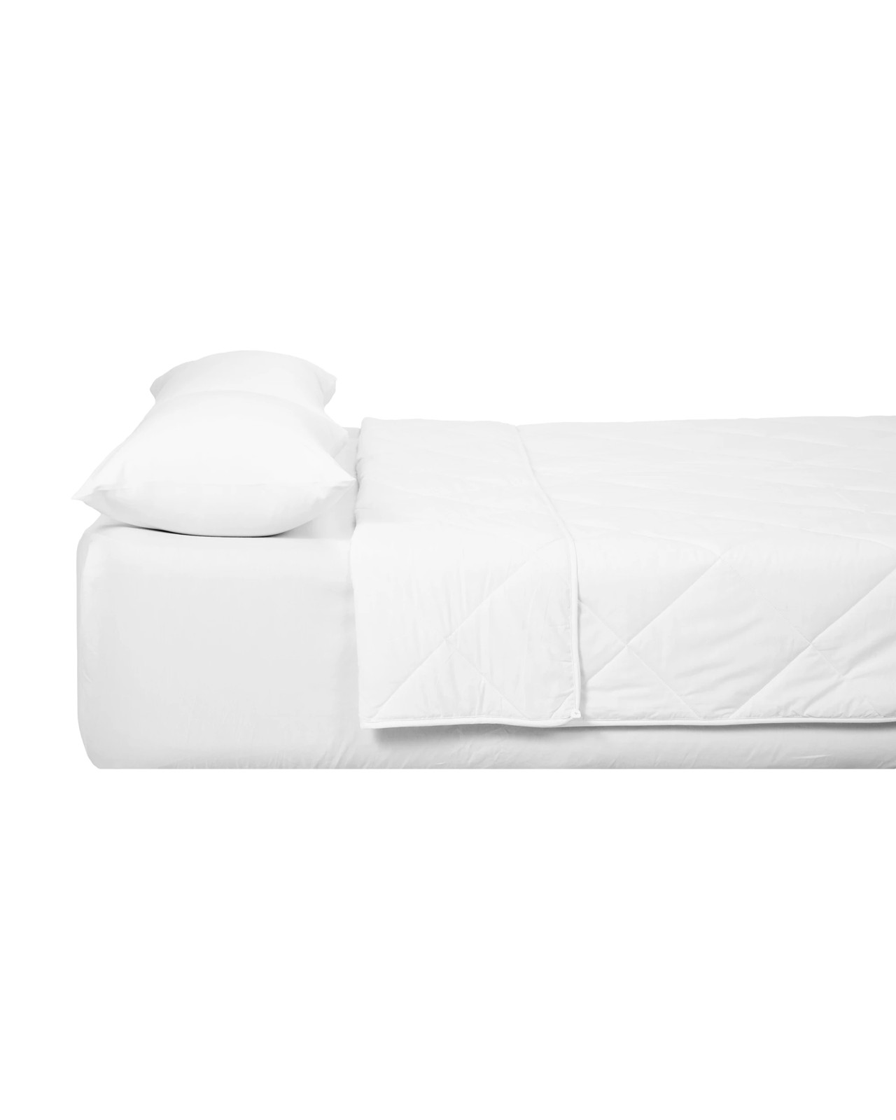Anko Low Warmth Summer Cotton Wool Quilt, Queen Bed - White 4 of 4