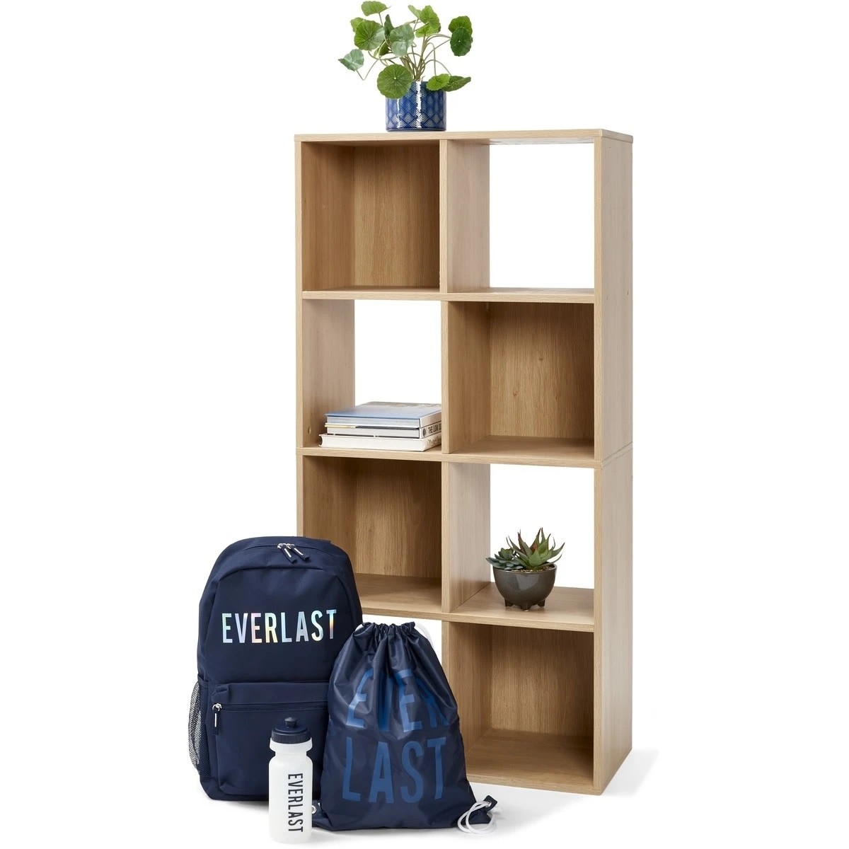 Anko 8 Cube Display Storage Unit - Oak 3 of 3