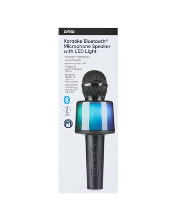 Anko Karaoke Bluetooth Microphone - Black