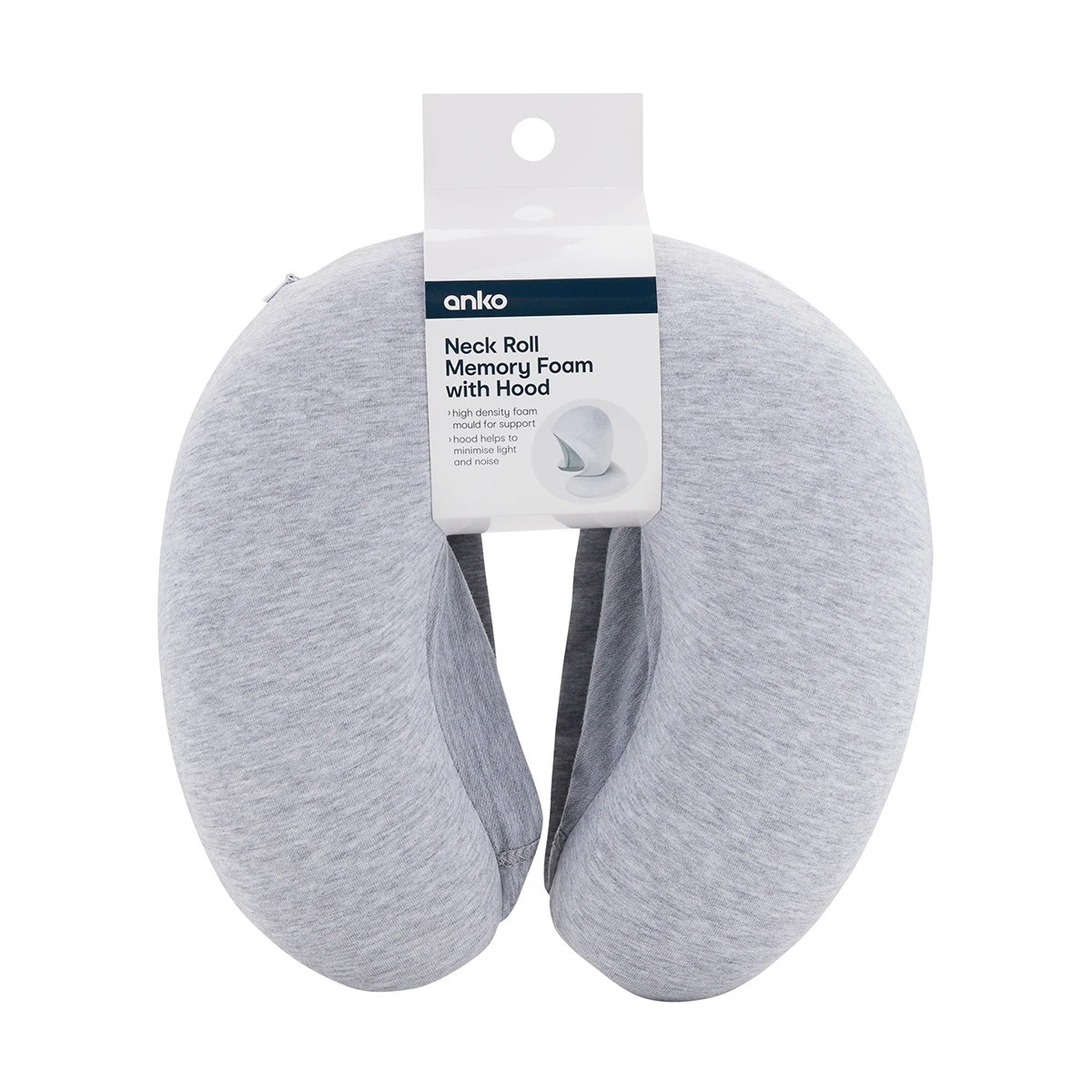 Neck Roll Memory Foam with Hood Anko Target Australia