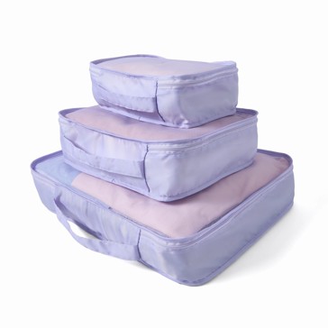 3 Piece Packing Cube, Lilac - Anko