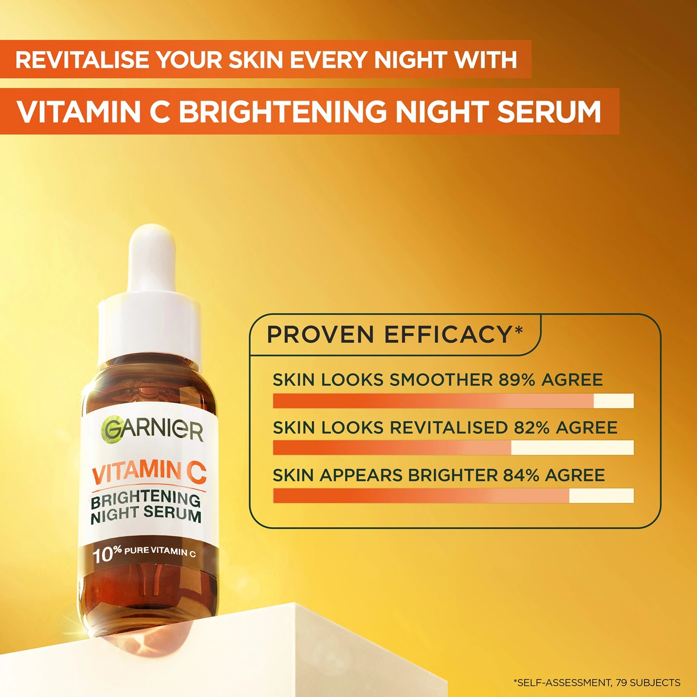 Garnier SkinActive Brightening Night Serum - Vitamin C 3 of 5