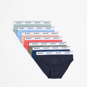 Mens Australian Cotton Blend Hipster Briefs 7 Pack - Maxx