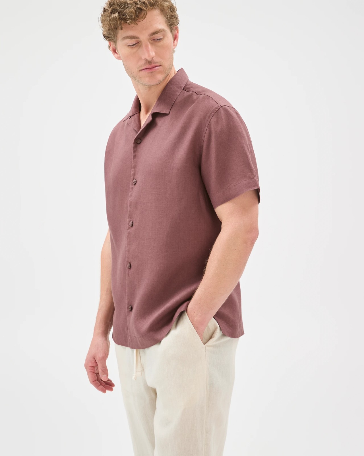 European Linen Full Length Pants 3 of 5