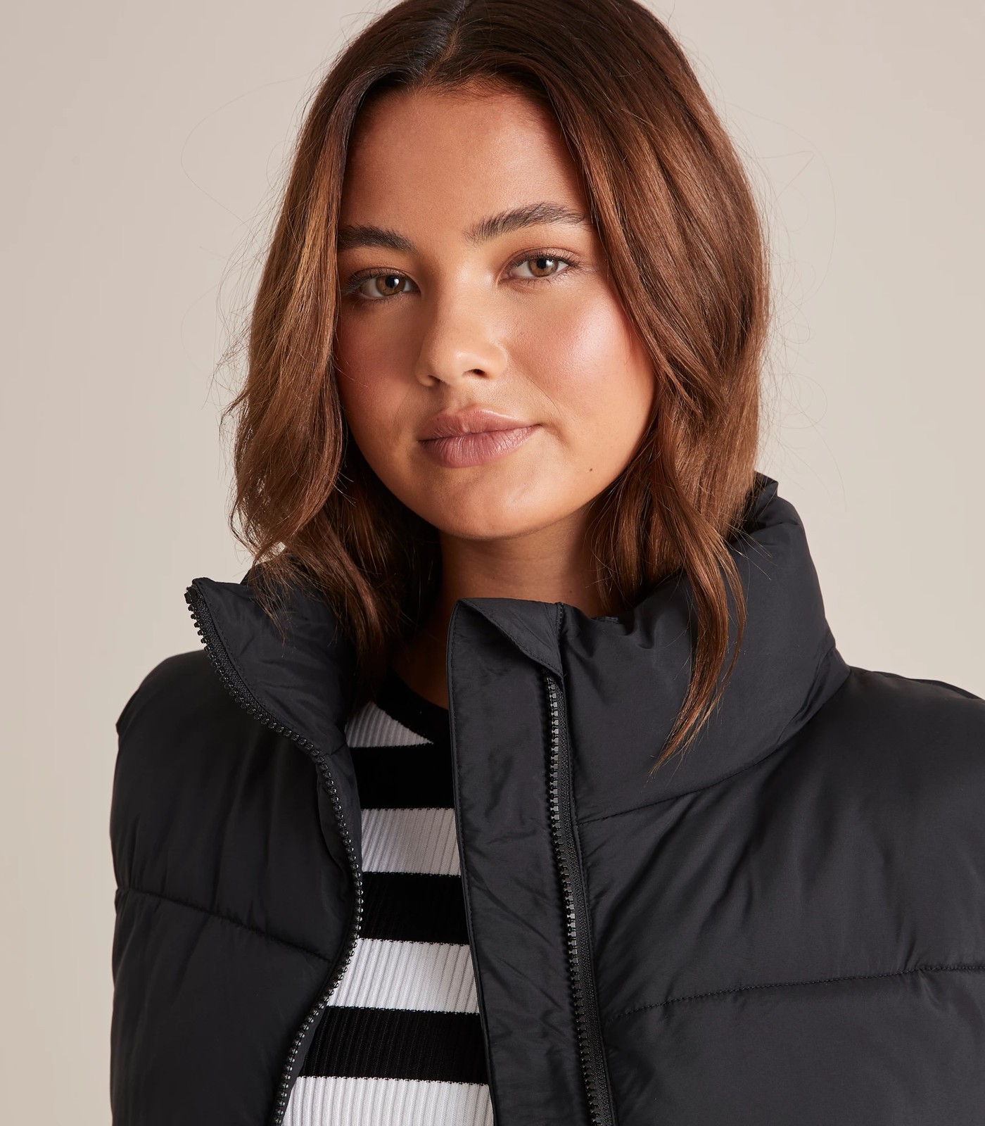 Lily Loves Cropped Puffer Gilet | Target Australia