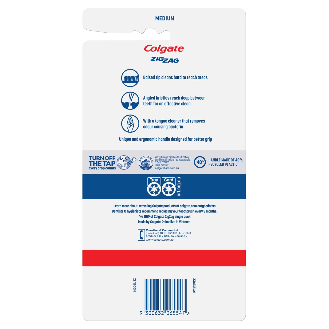 Colgate Medium ZigZag Toothbrushes - 6 Pack 2 of 5