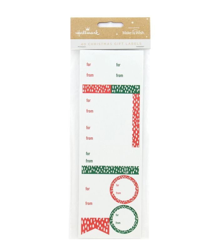 Hallmark Christmas Gift Labels - Red & Green