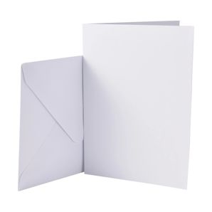 Cards and Envelopes, 50 Pack, White - Anko product image