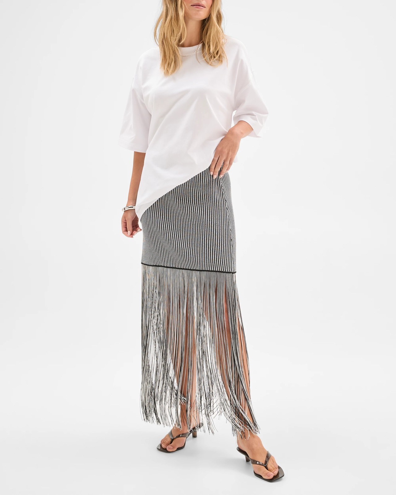Lily Loves Fringe Midi Skirt 3 of 5