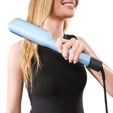 Anko Hair Straightener with Hot Air Styling - Blue