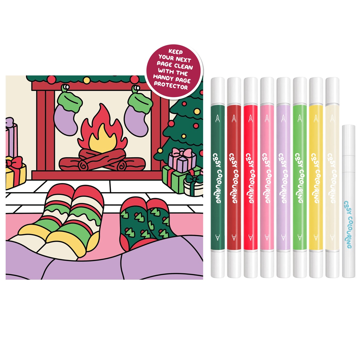 Art Maker Cosy Colouring Art Kit: Naughty or Nice - Book 3 of 5