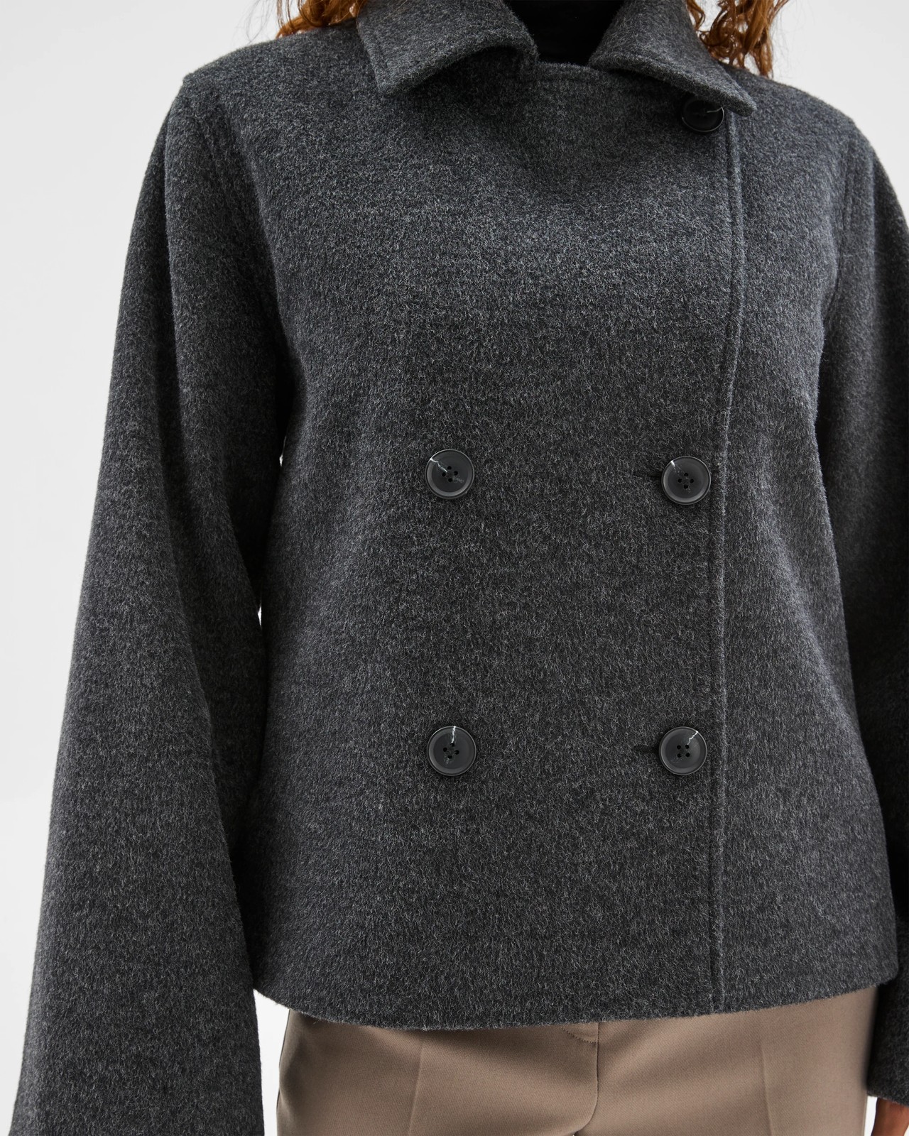 Preview Double Breasted Short Coat 5 of 6