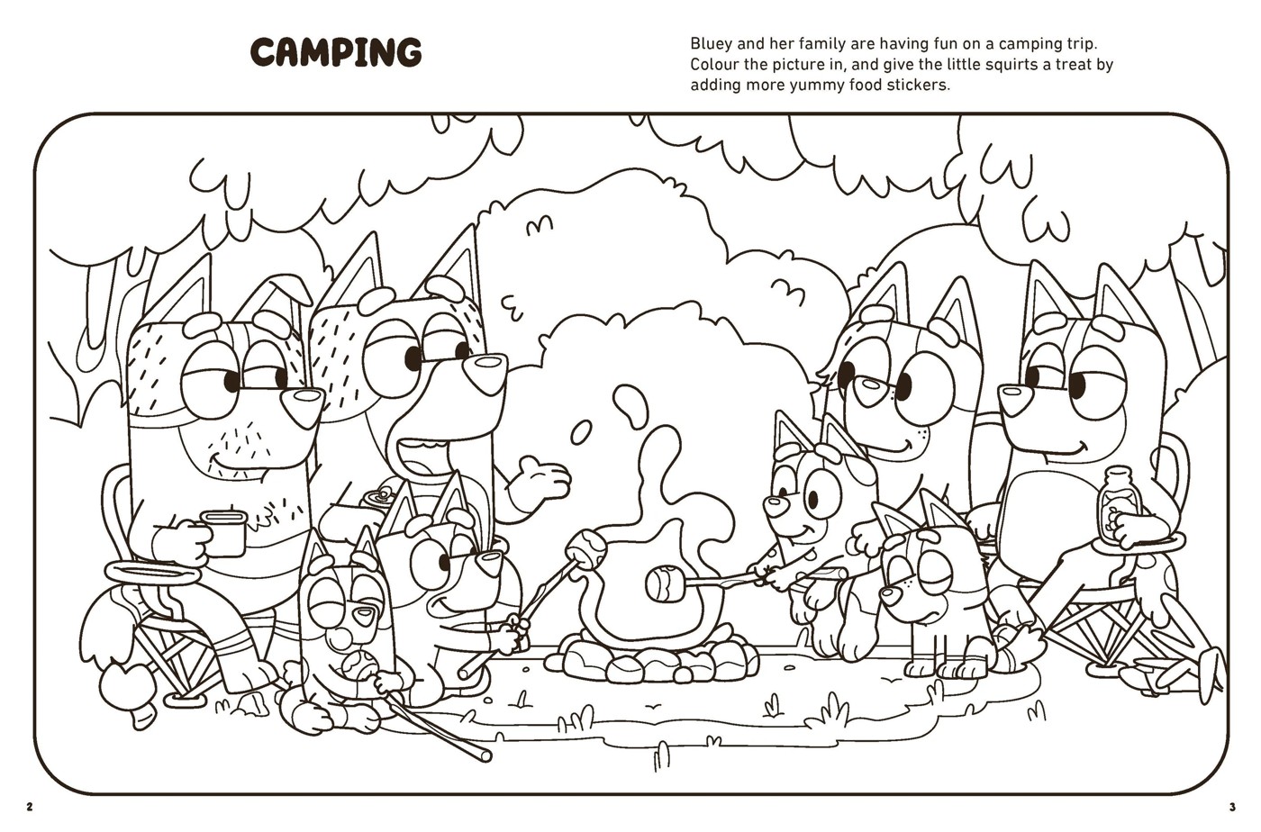 Bluey Playing With Friend: A Colour-and-Stickbook 2 of 3
