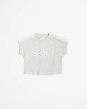 Australian Cotton Extended Shoulder Applique T-shirt