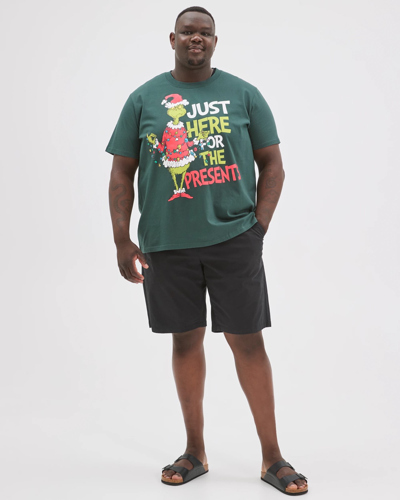 Licensed The Grinch Plus Size Australian Cotton Christmas T-Shirt 2 of 6