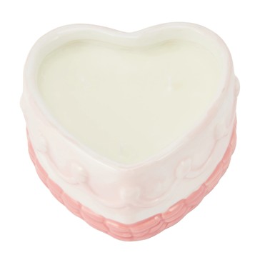 Ceramic Heart Cake Candle - Anko