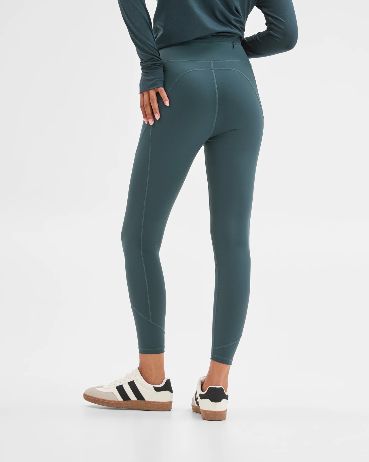 Active Infinity Sculpt High Rise 7/8 Length Tights - Pine 4 of 4