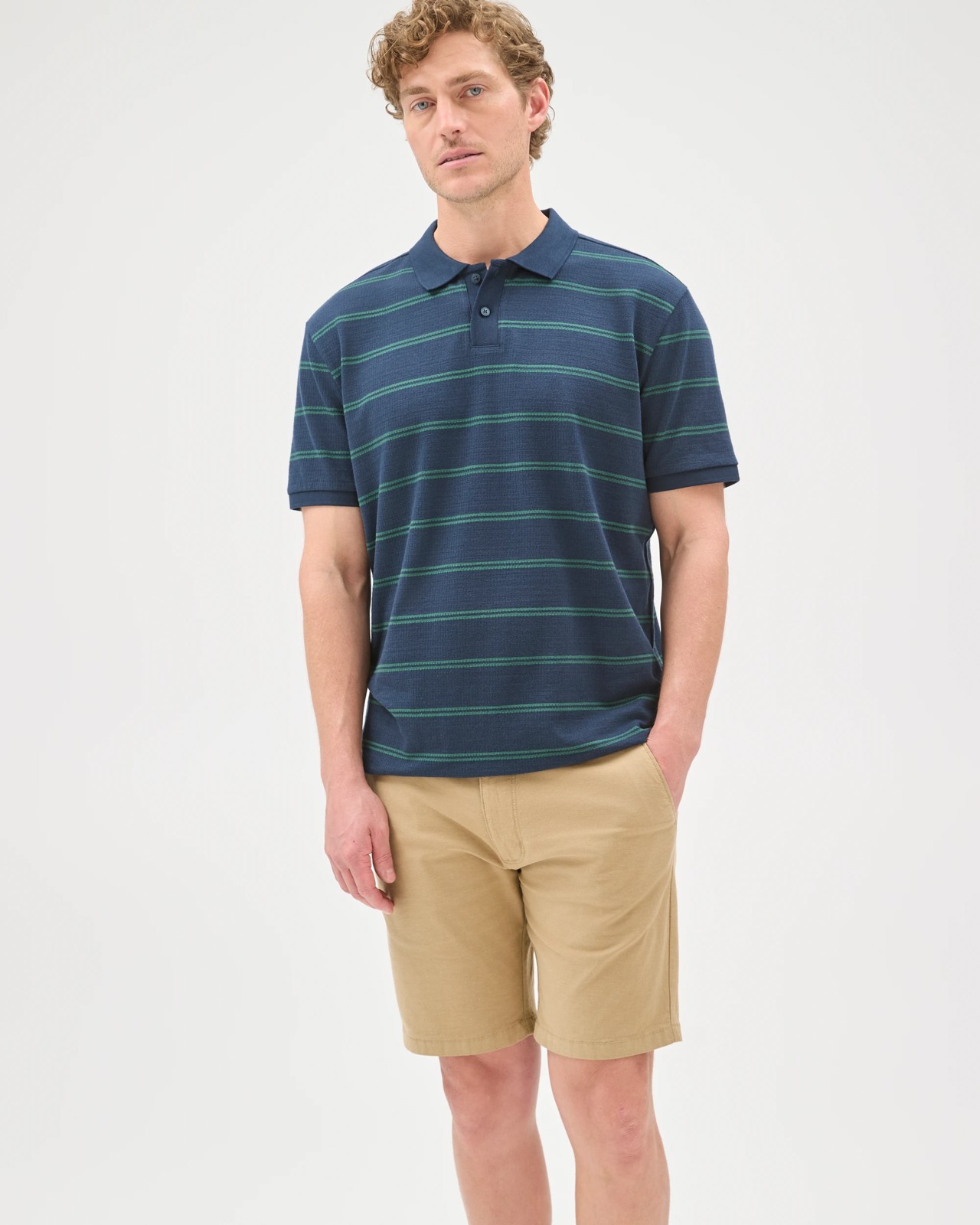 Australian Cotton Slim Chino Shorts - Elmwood 2 of 6
