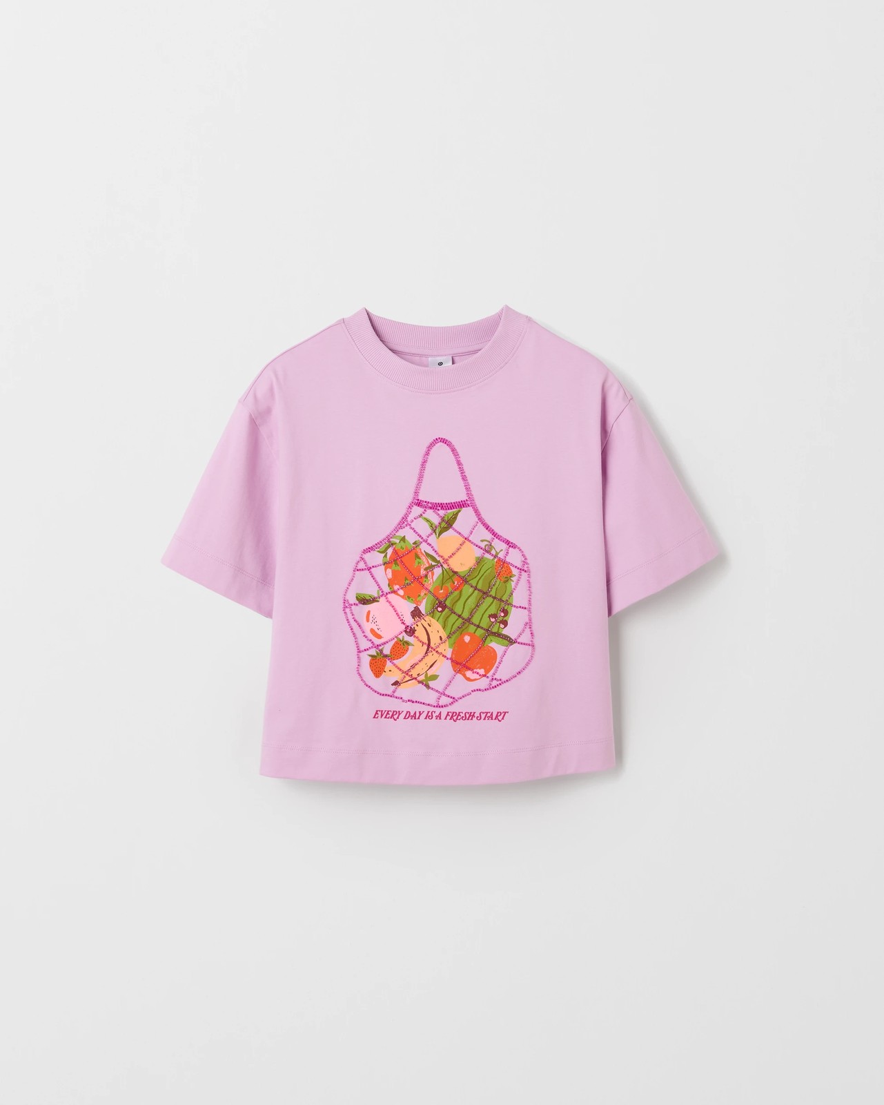 Australian Cotton Heavyweight Boxy T-Shirt - Harvest Bag Multi 5 of 6