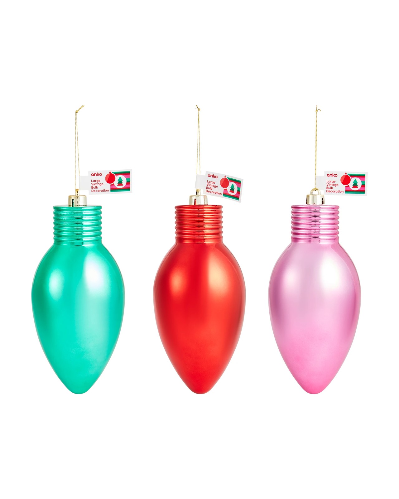 Anko Large Vintage Bulb Decoration - Assorted 6 of 6