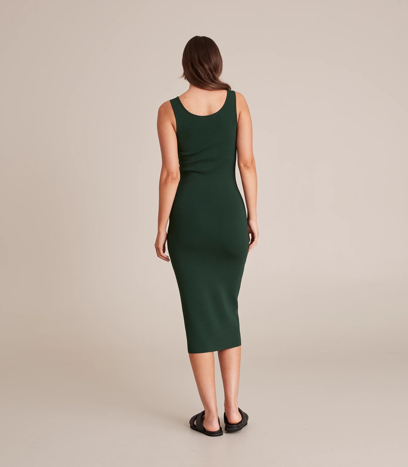Preview Crepe Square Neck Midi Dress 4 of 6
