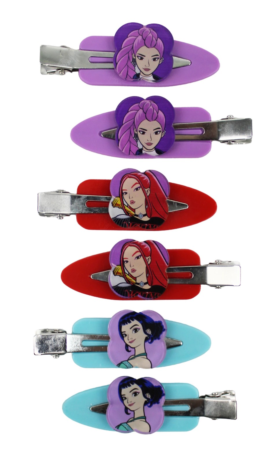 6 Pack KPop Demon Hunters Creaseless Hair Clips 3 of 4
