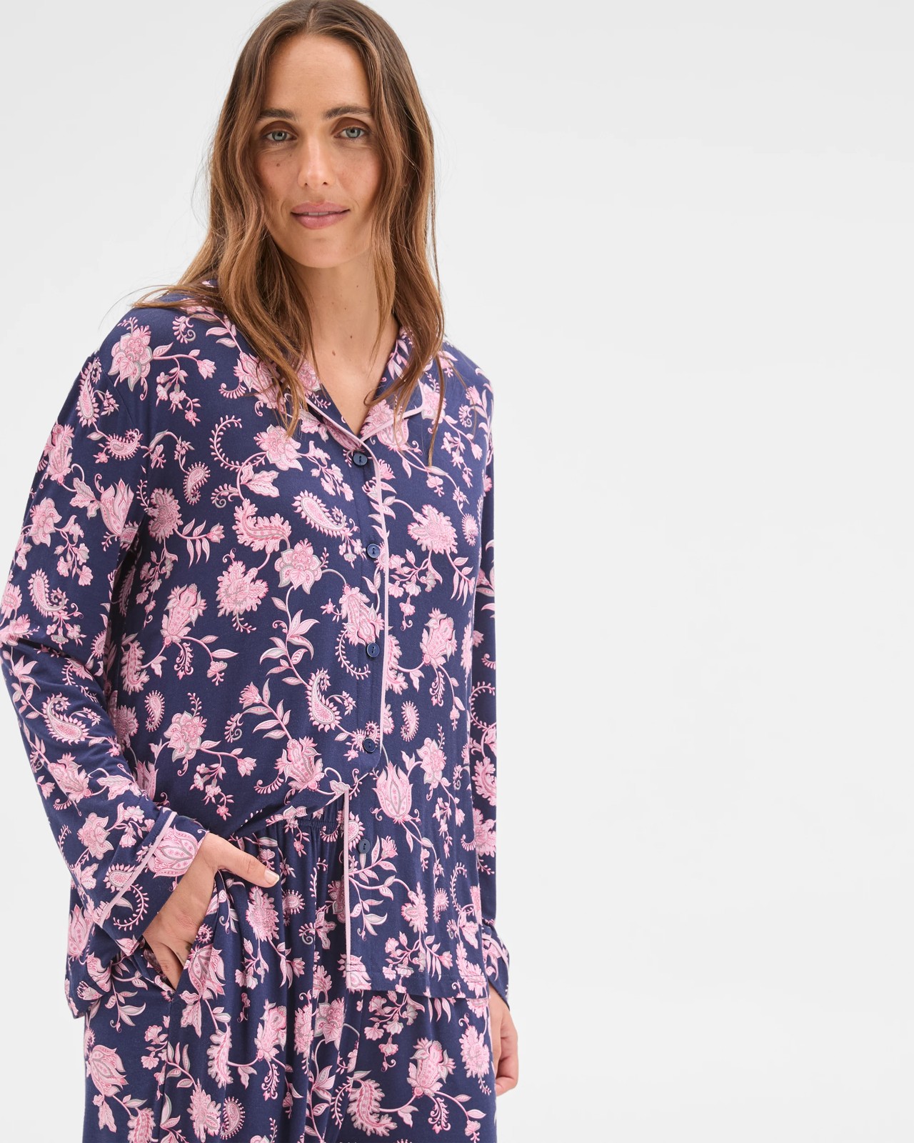 Bamboo Long Sleeve Top and Pants Pyjama Set 3 of 6