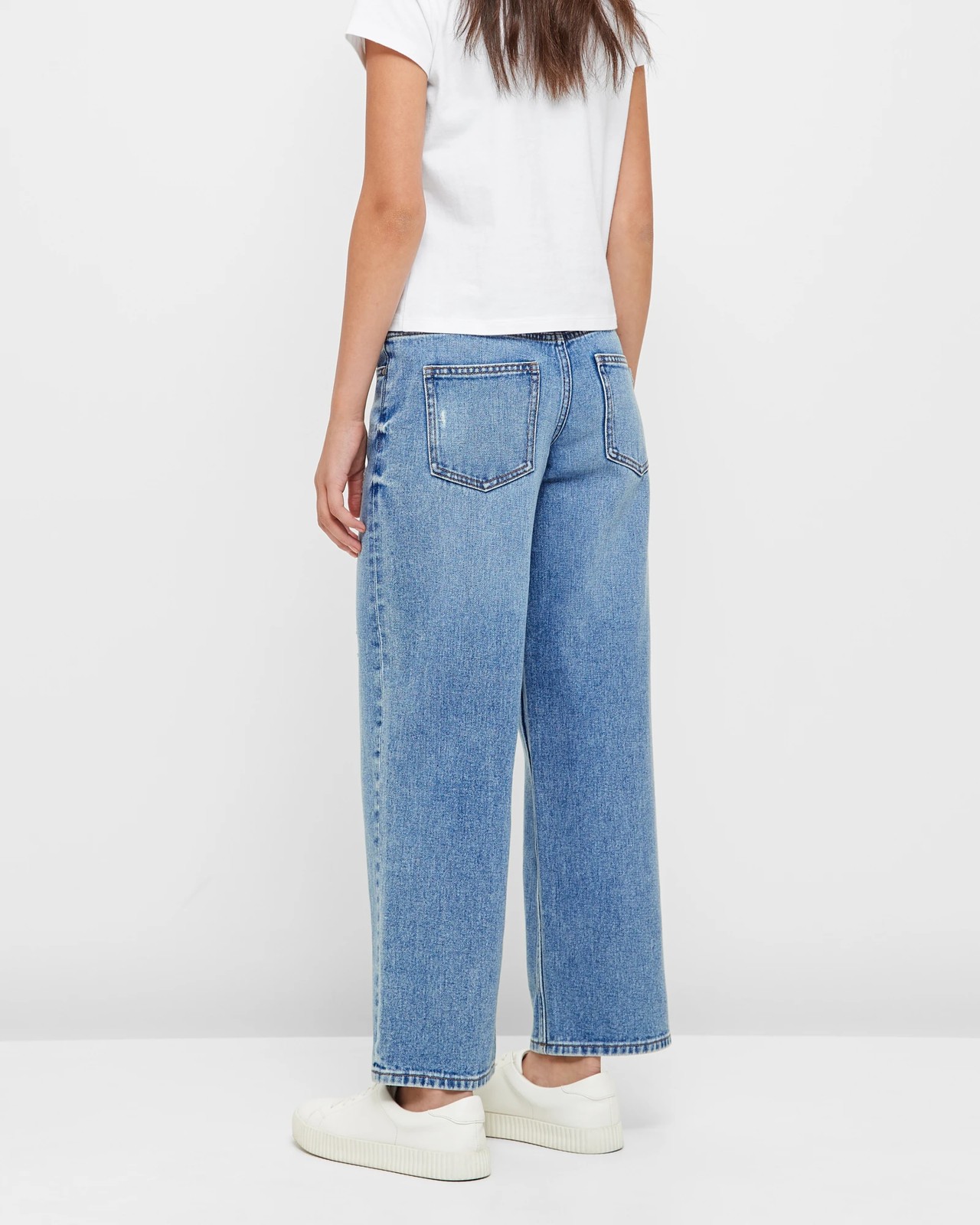 Wide Leg Low Rise Denim Jeans | Target Australia