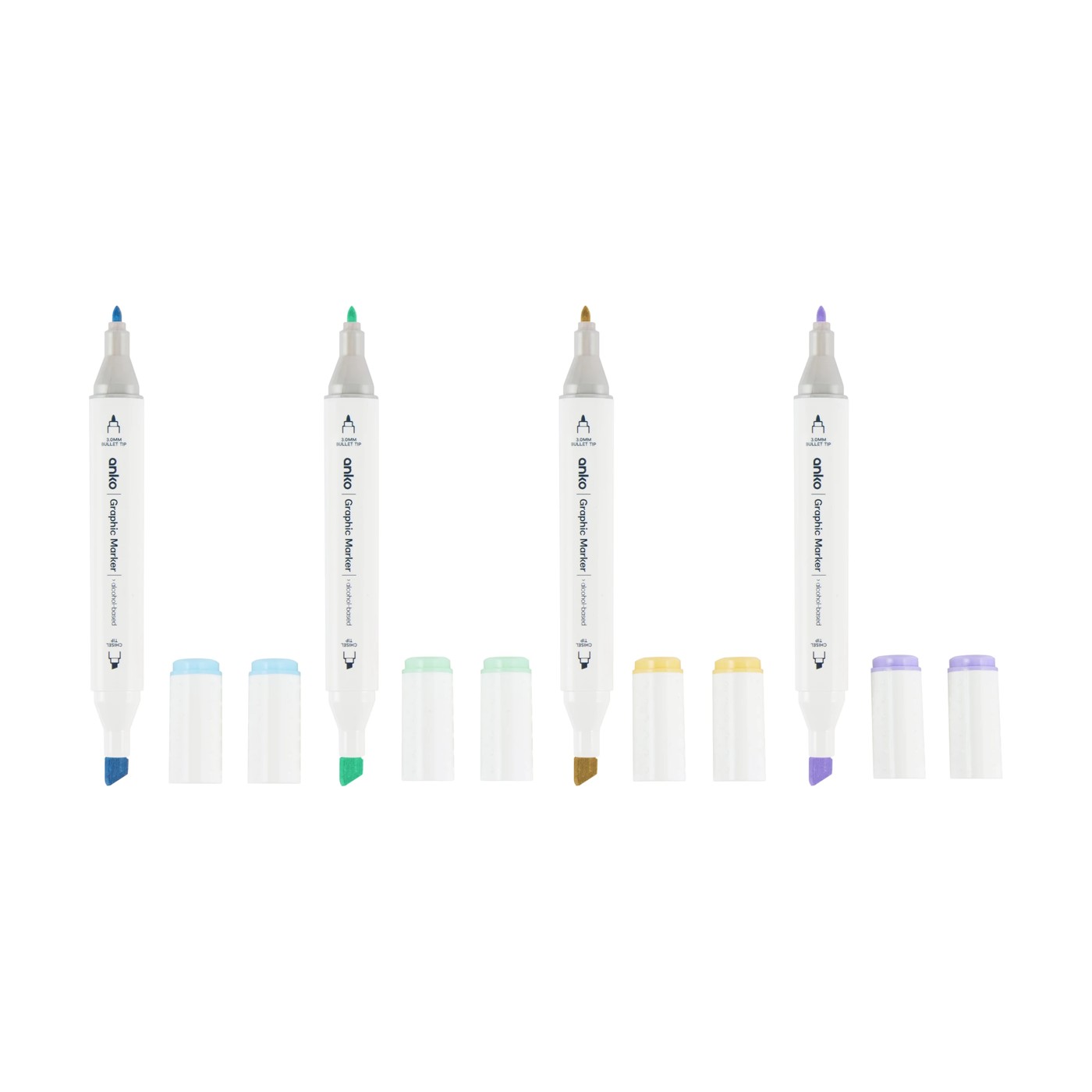Dual Tip Graphic Markers, 12 Pack - Anko 5 of 6