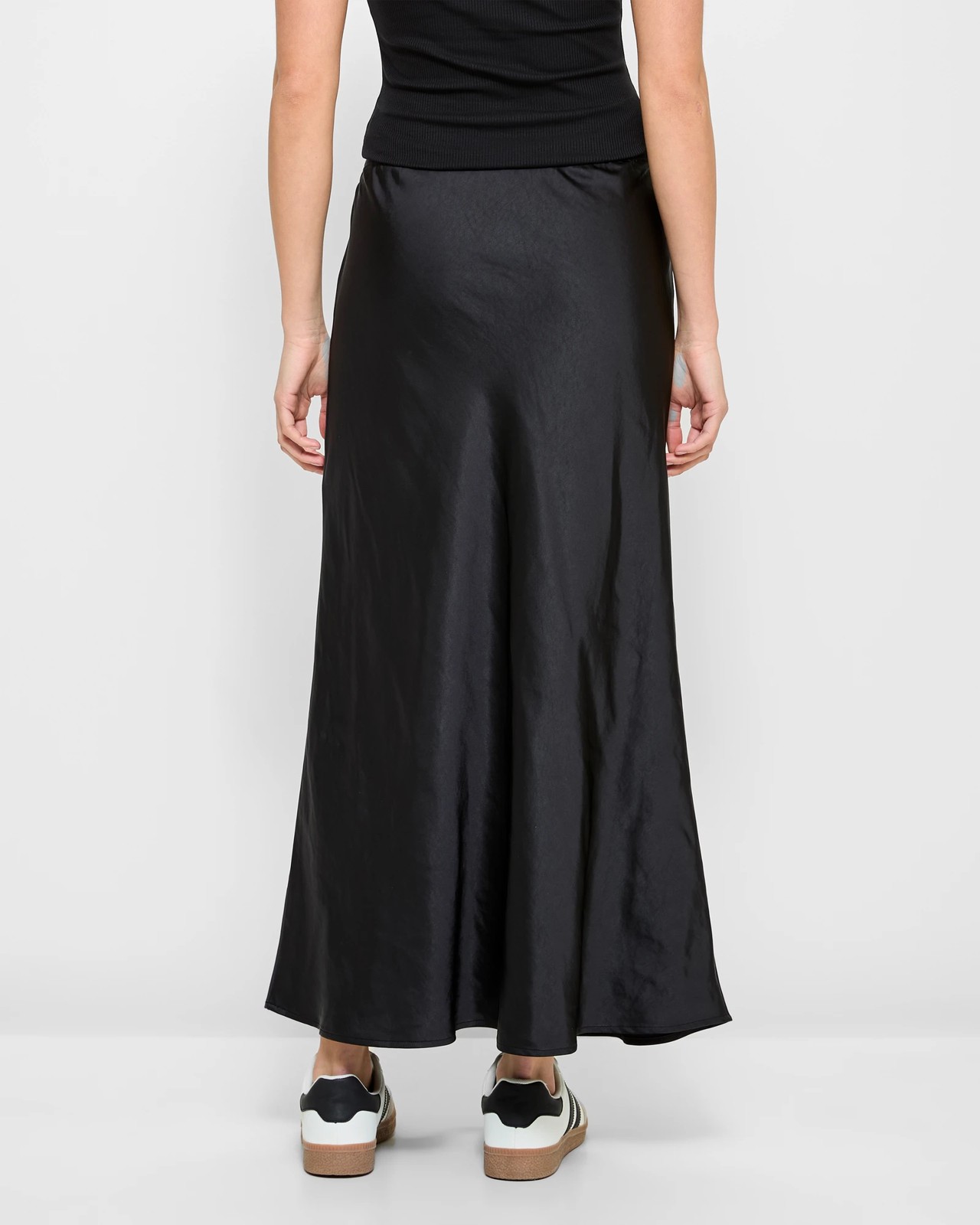 Bias Cut Satin Slip Skirt Lily Loves Black Target Australia