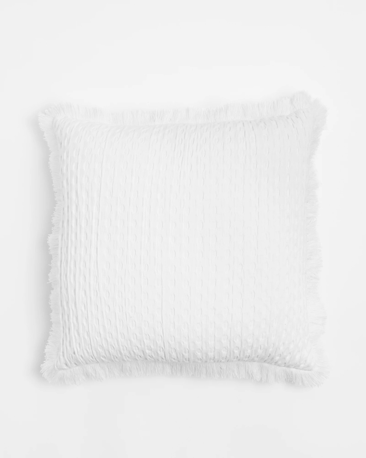 Waffle Cushion - White | Target Australia